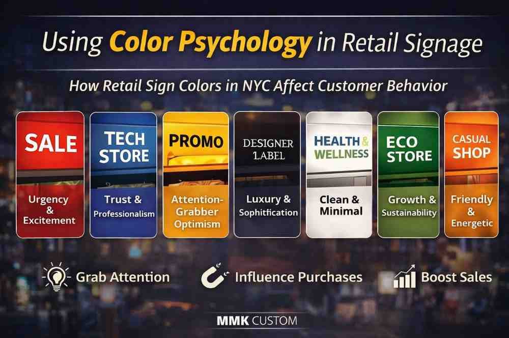 Using Color Psychology in Retail Signage