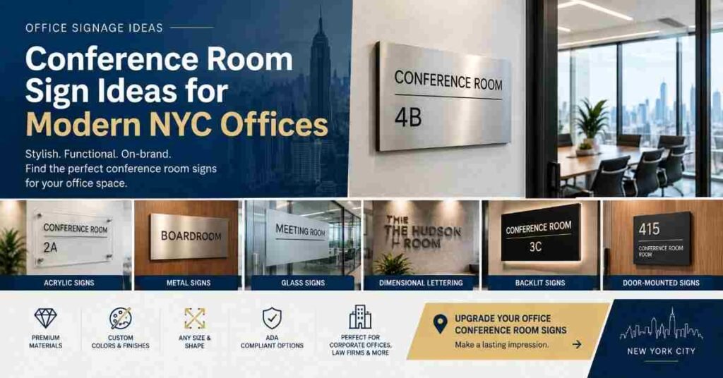 Conference Room Sign Ideas for Modern NYC Offices