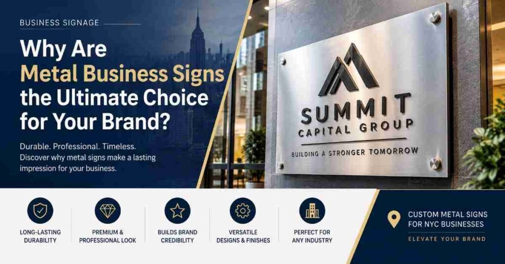Why Are Metal Business Signs the Ultimate Choice for Your Brand?