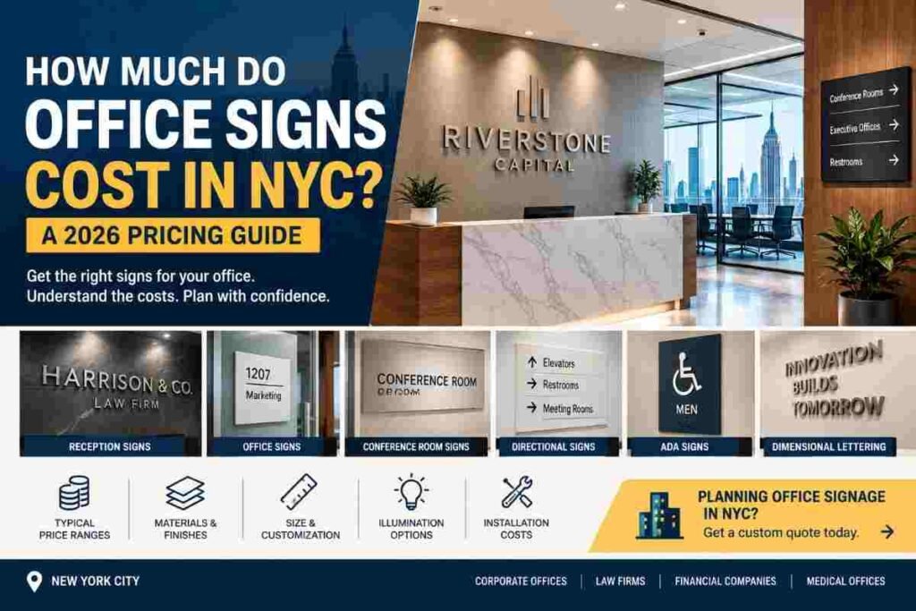 How Much Do Office Signs Cost in NYC?